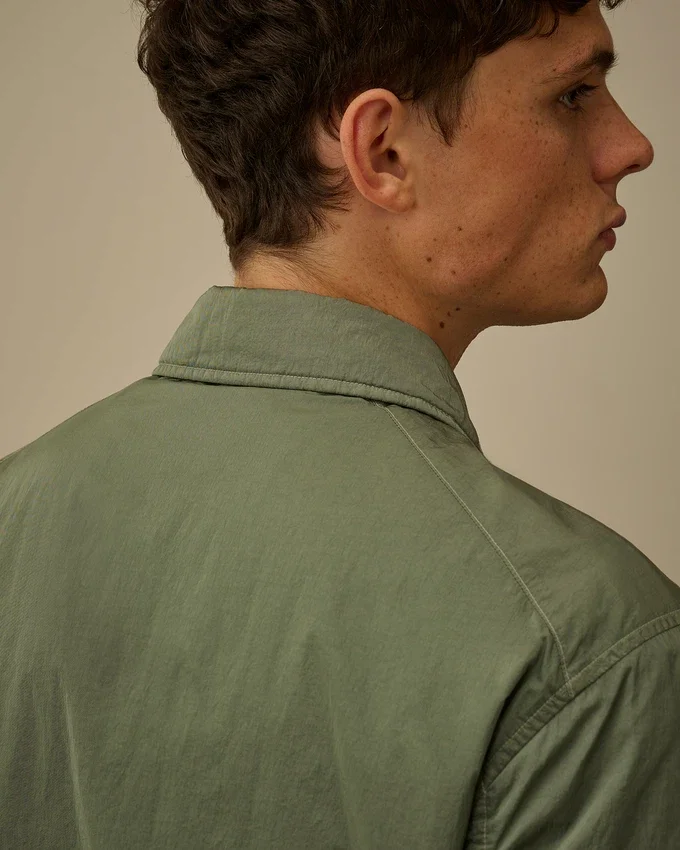 Chrome-R gewatteerd overshirt met Lens