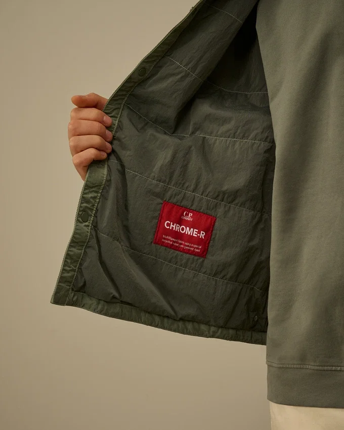 Chrome-R gewatteerd overshirt met Lens