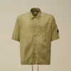 Chrome-R overshirt met korte mouwen en lensmotief