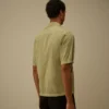 Chrome-R overshirt met korte mouwen en lensmotief