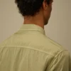 Chrome-R overshirt met korte mouwen en lensmotief