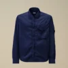 Chrome-R overshirt met rits en Lens-detail
