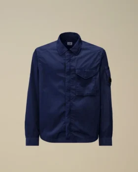 Chrome-R overshirt met rits en Lens-detail