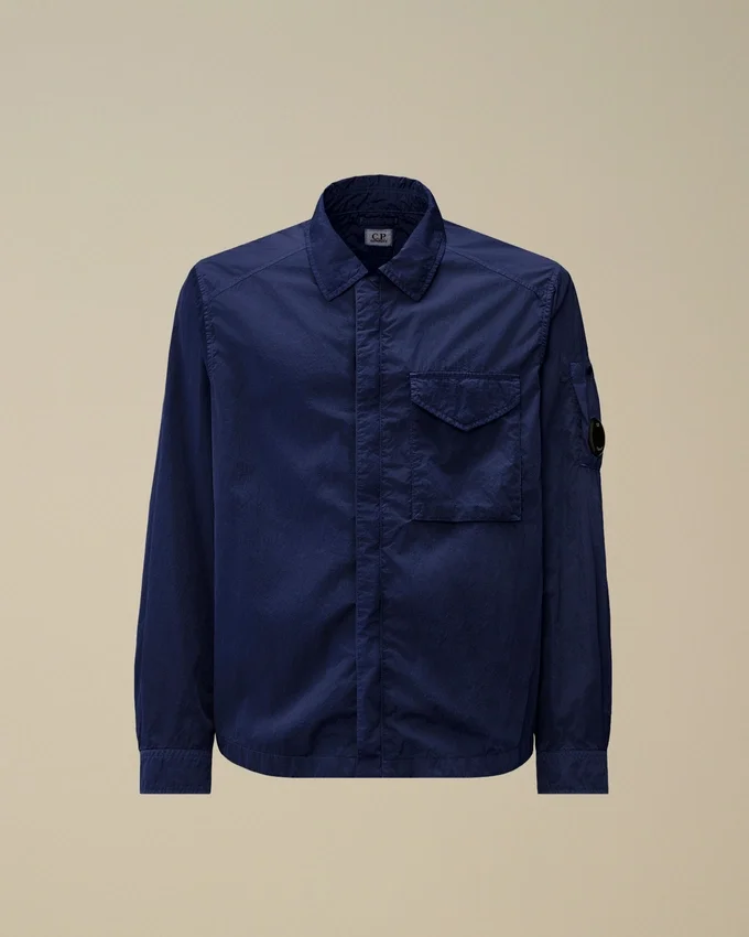 Chrome-R overshirt met rits en Lens-detail