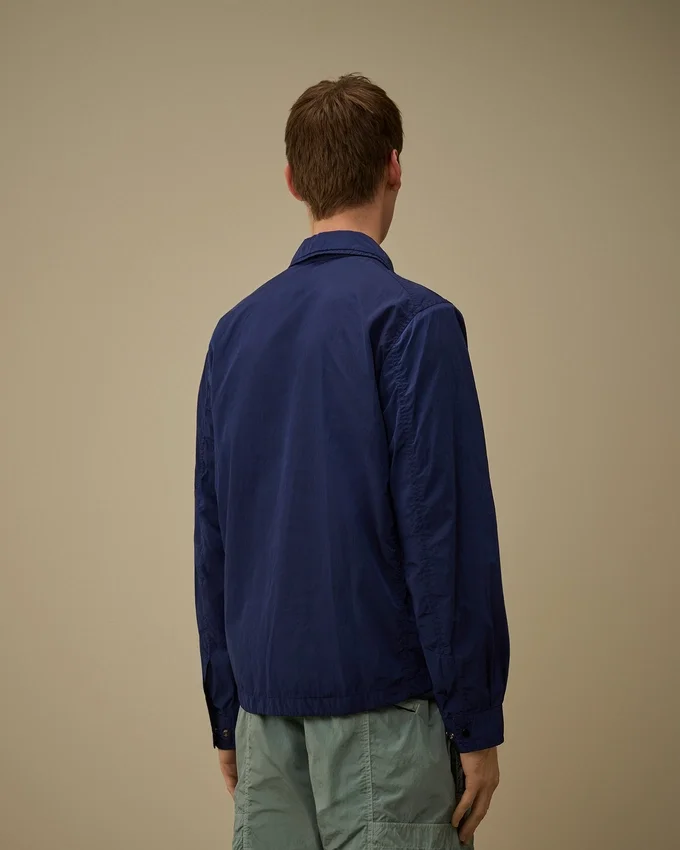 Chrome-R overshirt met rits en Lens-detail