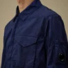 Chrome-R overshirt met rits en Lens-detail