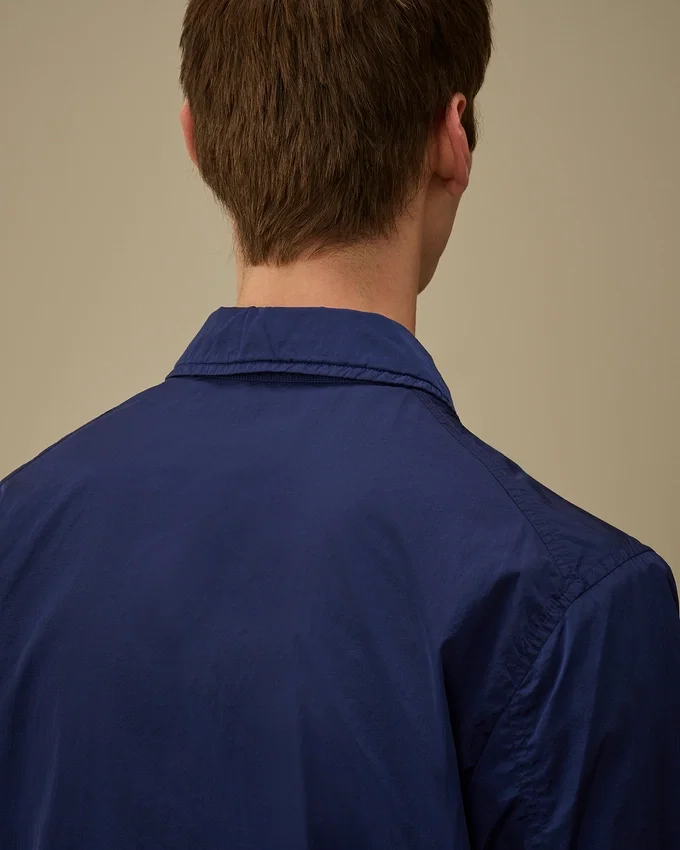 Chrome-R overshirt met rits en Lens-detail