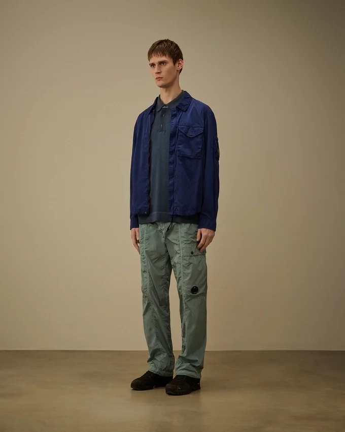 Chrome-R overshirt met rits en Lens-detail