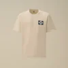 Compact 20/1 jersey T-shirt met korte mouwen en logo