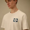 Compact 20/1 jersey T-shirt met korte mouwen en logo