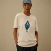 Compact 20/1 jersey T-shirt met korte mouwen in Britse zeemansstijl