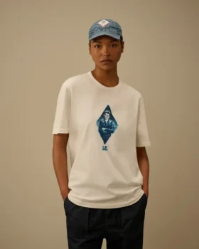 Compact 20/1 jersey T-shirt met korte mouwen in Britse zeemansstijl