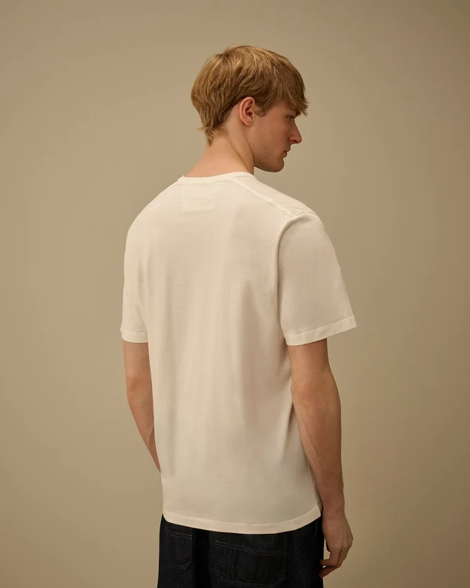 Compact 20/1 jersey T-shirt met korte mouwen in Britse zeemansstijl