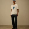 Compact 20/1 jersey T-shirt met korte mouwen in Britse zeemansstijl