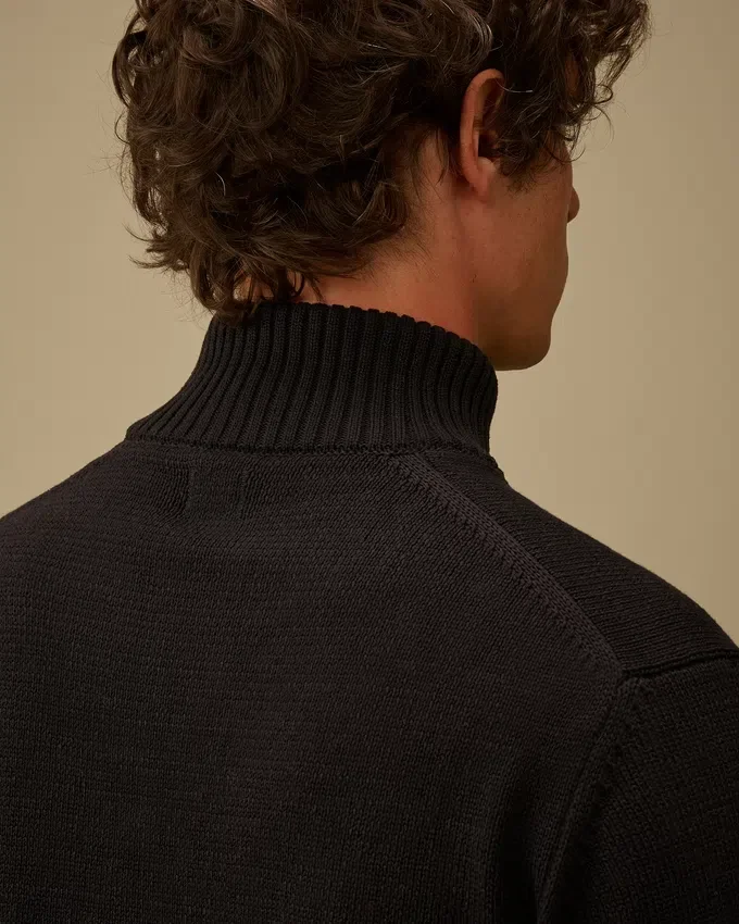 Compact katoenen vest met rits