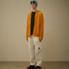 Diagonaal geribbeld fleece-Goggle-Sweatshirt met capuchon