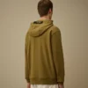 Diagonaal gestructureerd fleece-sweatshirt met capuchon