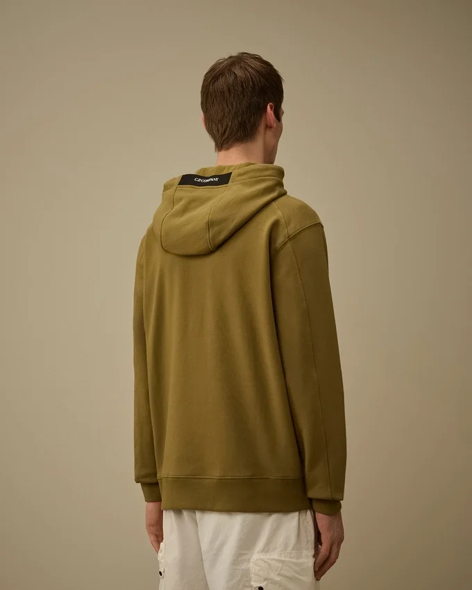 Diagonaal gestructureerd fleece-sweatshirt met capuchon