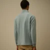 Diagonaal gestructureerd fleece-Sweatshirt met halve rits