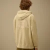 Diagonal Fleece boxy sweatshirt met capuchon en ritssluiting