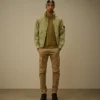 Diagonal Raised Fleece-sweatshirt met ronde hals en Lens-print