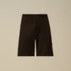 Diagonale cargosweatshorts van reliëffleece