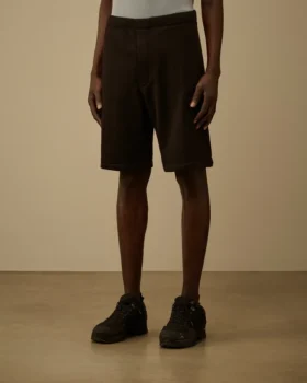 Diagonale cargosweatshorts van reliëffleece