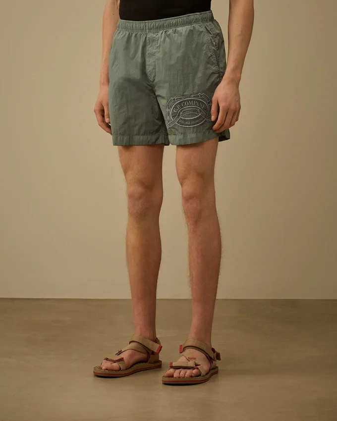Eco-Chrome-R zwemshort met grafisch borduursel