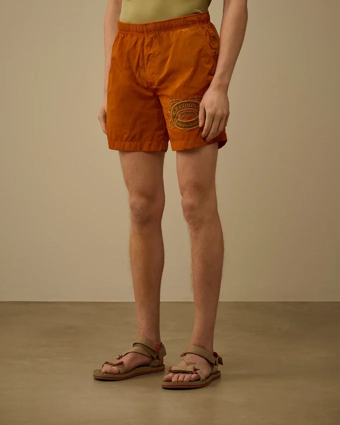 Eco-Chrome-R zwemshort met grafisch borduursel