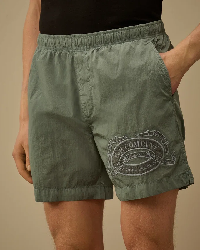 Eco-Chrome-R zwemshort met grafisch borduursel