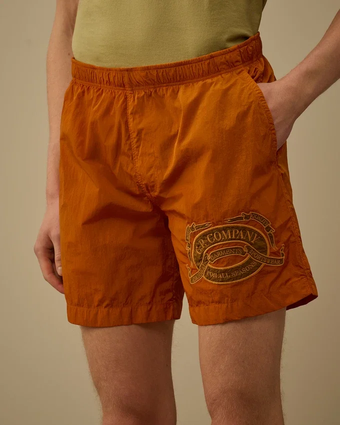 Eco-Chrome-R zwemshort met grafisch borduursel