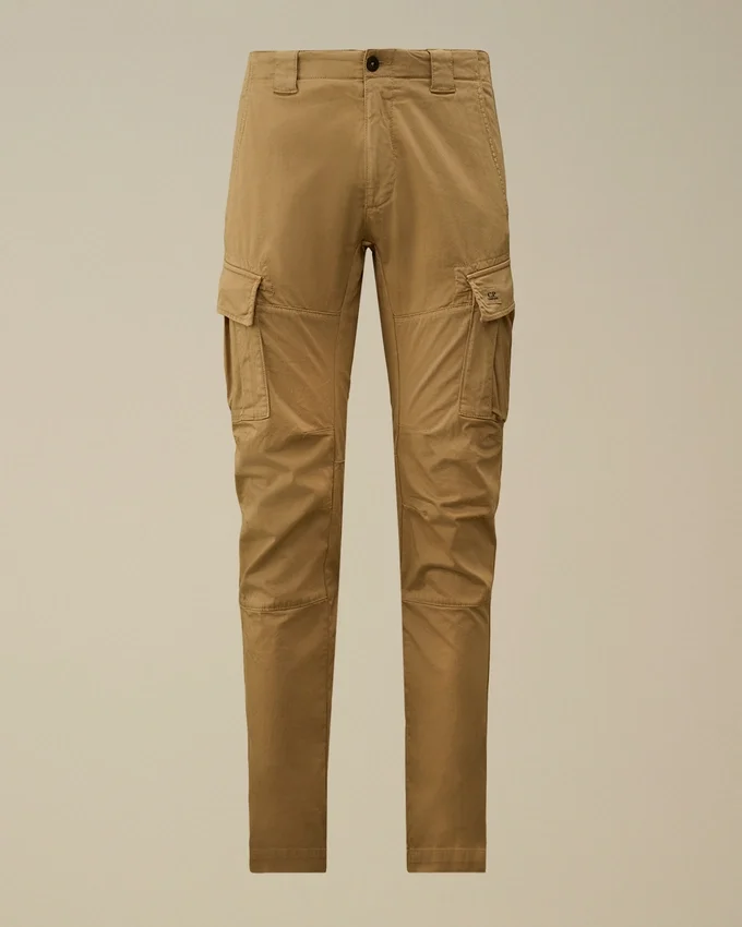 Ergonomische cargobroek met logo van stretch-satijn