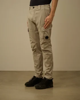 Ergonomische Lens-cargo-broek van stretch-satijn