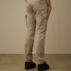Ergonomische Lens-cargo-broek van stretch-satijn