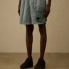 Flatt Nylon cargoswimshorts met gemengde lenzen