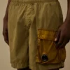 Flatt Nylon cargoswimshorts met gemengde lenzen