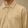 Gekamd jersey 10/2 boxy sweatshirt met rits