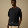 Gemerceriseerd jersey 30/2 getwijnd T-shirt met korte mouwen en borduursel