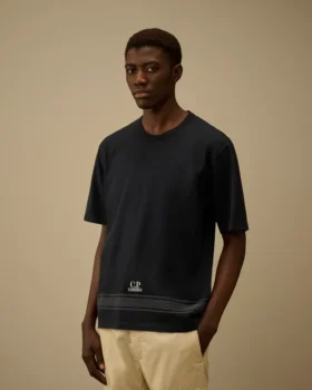 Gemerceriseerd jersey 30/2 getwijnd T-shirt met korte mouwen en borduursel