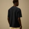 Gemerceriseerd jersey 30/2 getwijnd T-shirt met korte mouwen en borduursel