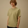 Gemerceriseerd jersey 70/2 Gasato T-shirt met korte mouwen en patch