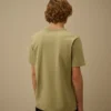 Gemerceriseerd jersey 70/2 Gasato T-shirt met korte mouwen en patch