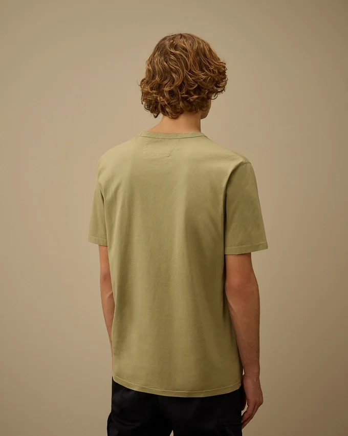 Gemerceriseerd jersey 70/2 Gasato T-shirt met korte mouwen en patch