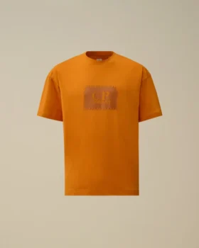 Jersey 30/1 T-shirt met korte mouwen en logolabel