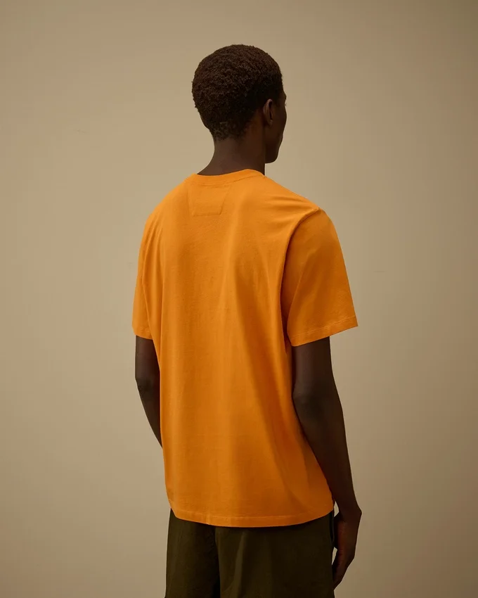 Jersey 30/1 T-shirt met korte mouwen en logolabel