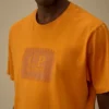 Jersey 30/1 T-shirt met korte mouwen en logolabel