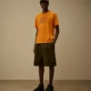 Jersey 30/1 T-shirt met korte mouwen en logolabel