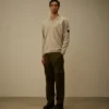 Katoenen chenille polo met Lens-motief
