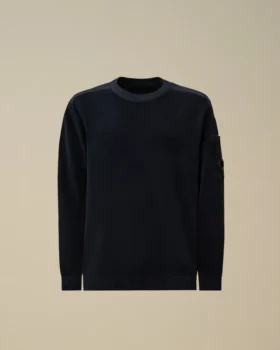 Katoenen chenille-trui met Lens-motief