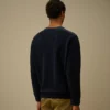 Katoenen chenille-trui met Lens-motief